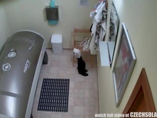 Sange masturbation in solarium