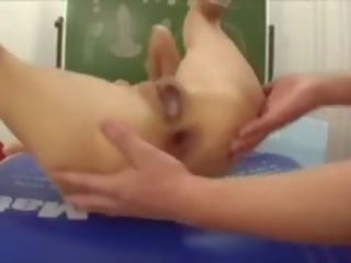 Teenage young woman - deep anal penetration