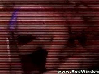 Real euro slut pounded in her lingerie and can't get enough