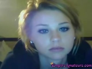 Unseen superb Blonde Flashes On Skype To Boyfrie