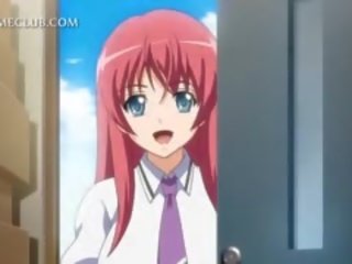 Naked bewitching Anime Redhead In Hardcore Anime Scenes