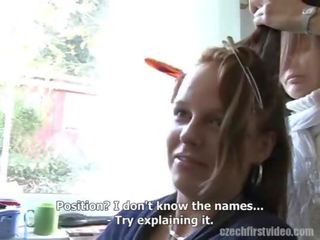 CZECH FIRST vid - BUSTY BRUNETTE MONIKA WOULD BE A PORNSTAR