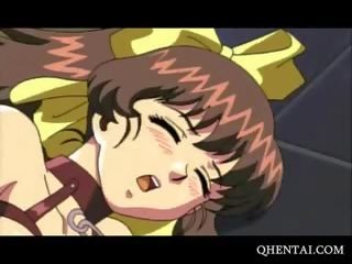 Chained Hentai Teen Slit Filled With Toys