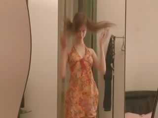 Randy solo masturbation before mirrors