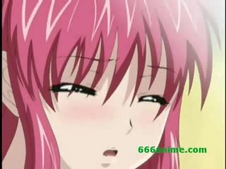 Busty pinkhead hentai damsel rollplays and gets her pussy fucked by a vibrator