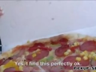 Pitsa delivery lady liliane fucked with her customer