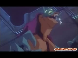Caught Hentai Gets Monster Tentacles Drilled