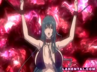 Two caught manga girls in chains