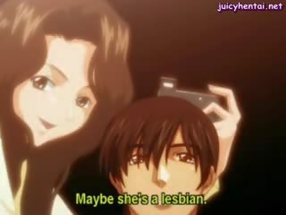 Anime Lesbians Tribbing And spooning