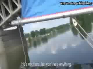 Naughty beauty Pussy stuffed and Blowjobs on boat for Cash