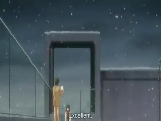 Manža tmavý vlasy fucks boner v the snow