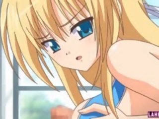 Hentai Blondie In Swimsuit Rides striplings Hard pecker