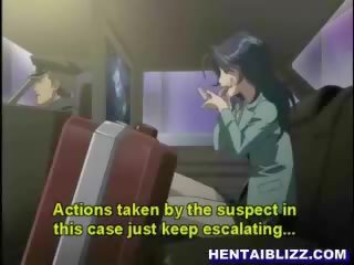 A gun in her mouth introduces hentai girls pussy wet