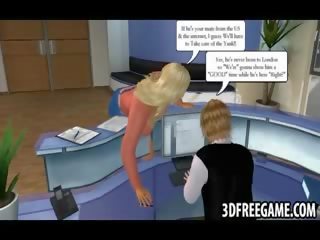 Here is a tempting 3D strumpet who is getting her tight hole pounded