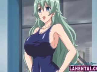 Velika titted hentai bejbe v swimsuits