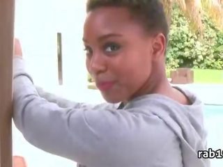 Garaja with big afrikaly götlüje gets fucked