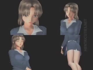 Tatlong-dimensiyonal anime anghel makakakuha ng puke hadhad