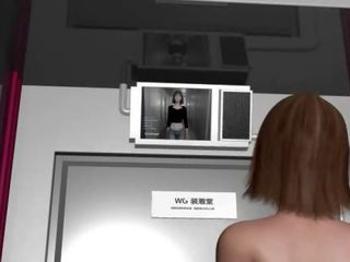 Anime hottie in huge emjekler turns into a porno deity