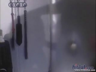 Jenaveve makes off with elite candle wax on her göt and süýji emjekler
