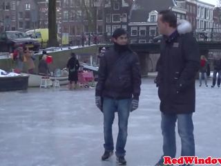 Dutch slattern pounded with black shaft