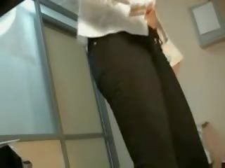 Magnificent brunette teen changing on hidden cam
