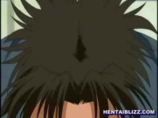 Hentai küpsis raske perses wetpussy sisse a roof