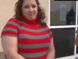 Big charming brunette gets picked up and fucked