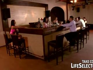 Life selector: waitress banged in trio and beguiling client separately