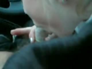Sweet Blonde Teen Gives Car Blowjob Over Condom clip