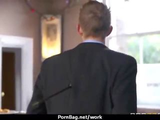 Big Tit Caucasian bitch Banged At The Office 28
