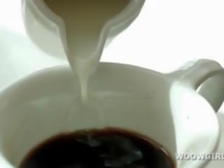 Ors xxx video gurjak teasing sosok with tea spoon in close-up