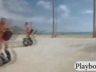 Sensational lányok enjoyed monokini jetski akció nál nél a helyi regatta