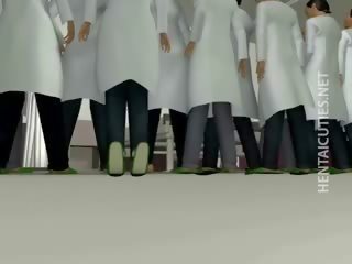 Hard up 3D Anime Nun Suck phallus