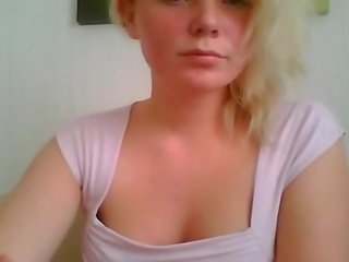 Excellent White Teen Blonde Teasing On Webcam