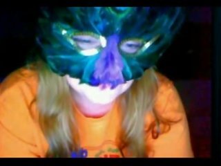 Masked girl Flashing Big Tits On Chatroulette