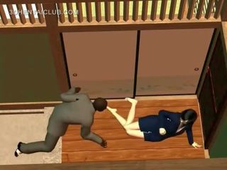 甜 动漫 女神 钉 深 从 背后