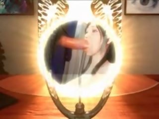 Lascive animeeritud strumpet saab suu perses