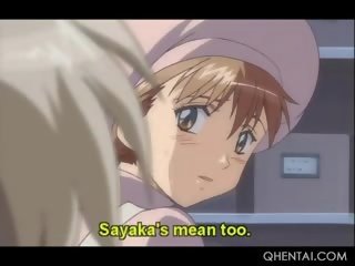Teen Hentai damsel In Stockings Caught Masturbating Gets