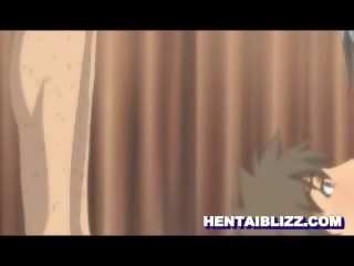 Uly emjekli hentaý gets two dicks into her holes