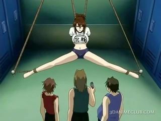 Group hardcore sexual teasing for anime x rated video slave