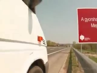 Brunette Tramp Giving BJ And Getting Cunt Nailed In A Bus
