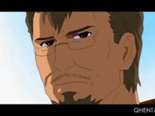 Chained Hentai dirty clip Slave In Huge Boobs Gets A Big Cunt