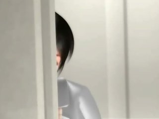 Anime hottie in uzyn kolgotka giving hand and agzyňa almak