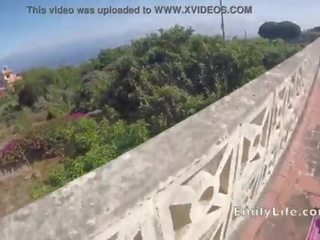Anal xxx clip on the country house terrace