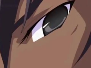 Busty Anime schoolgirl Getting Big Boobies Squeezed In Close-up