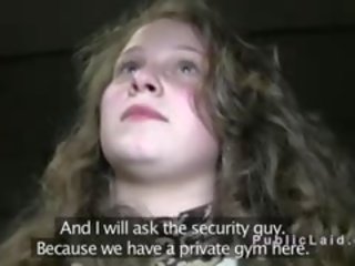 Amateur femme fatale Banged In Gym