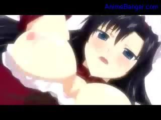 Big Boob Maid Getting Fucked internal jizz shot And girlfriend On Her Knees Giving Blowjob Getting Fucked