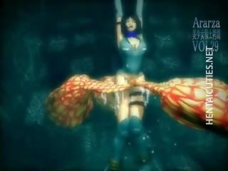 Voluptuous 3d anime gul gets temmi berilen