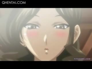 Tempting hentai waitress licking and ngisep her clients manhood