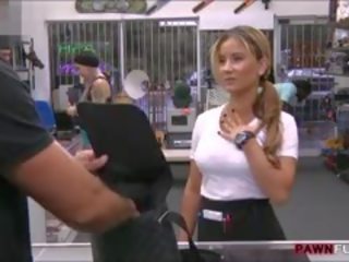 Fabulous Waitress Pawns Her Pussy And Screwed By Pawnkeeper
